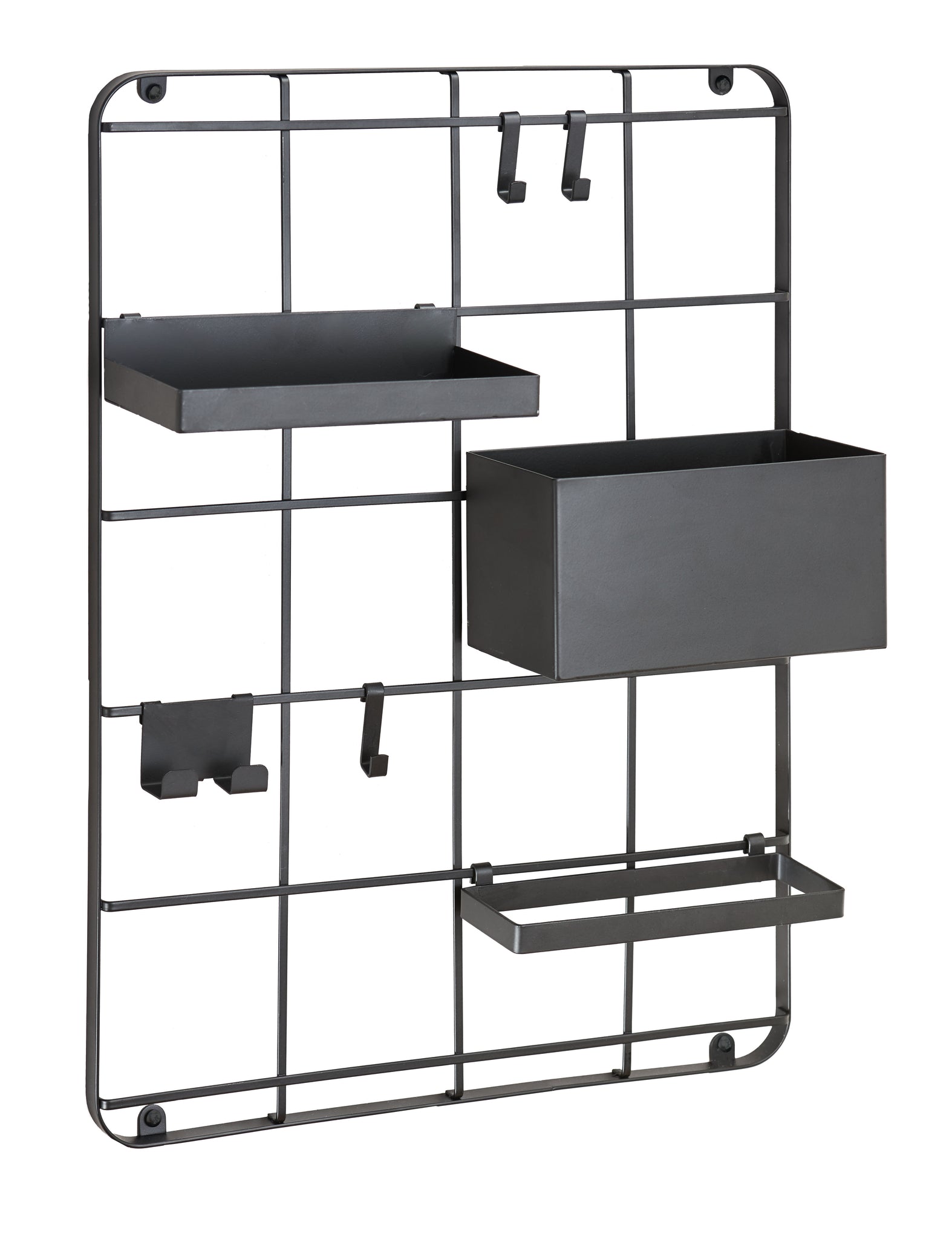 aufbewahrung für badutensilien Bad-Organizer FRAMEWORK GRID Schwarz M – Kleine Wolke Shop