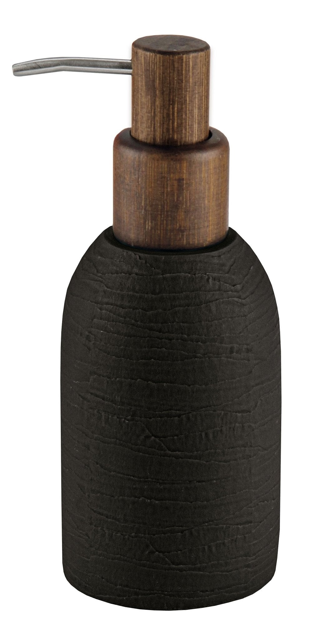 Seifenspender HARPER Schwarz aus Polyresin und Bambus 300 ml – Kleine Wolke  Shop