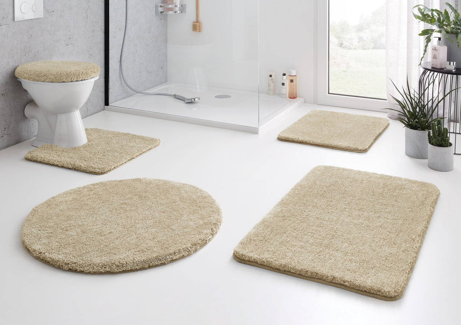 Badteppich RELAX in Beige und Champagner