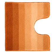Orange WC-Vorleger mit Farbverlauf von dunkel- bis hellorange Tönen