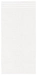 Weiße, rechteckige Frottier-Badematte mit dezenter Bordüre oben