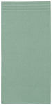 Einfarbiges mintgrünes Badetuch in Rechteckform, flach liegend dargestellt
