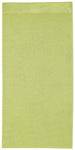 Einfarbig hellgrünes Handtuch aus Frottee, flach ausgebreitet liegend