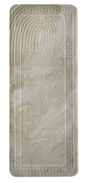 Wanneneinlage ART Natur 36 x 92 cm in Holzoptik mit Struktur und Saugnäpfen von oben.