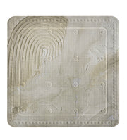 Duscheinlage ART Natur 55 x 55 cm liegt flach mit strukturierter Oberfläche im Bild.