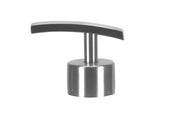 Edelstahl-Pumpkopf für Seifenspender mit gebogenem Bedienhebel oben