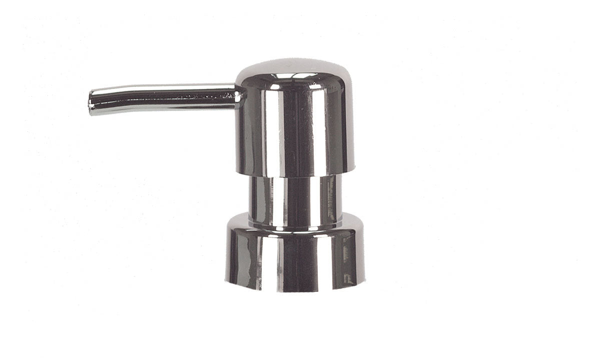 Verchromter Seifenspender-Aufsatz mit zylindischem Körper und Hebel