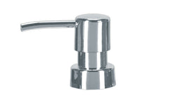 Chromfarbener Seifenspender-Aufsatz mit rundem Körper und Auslauf