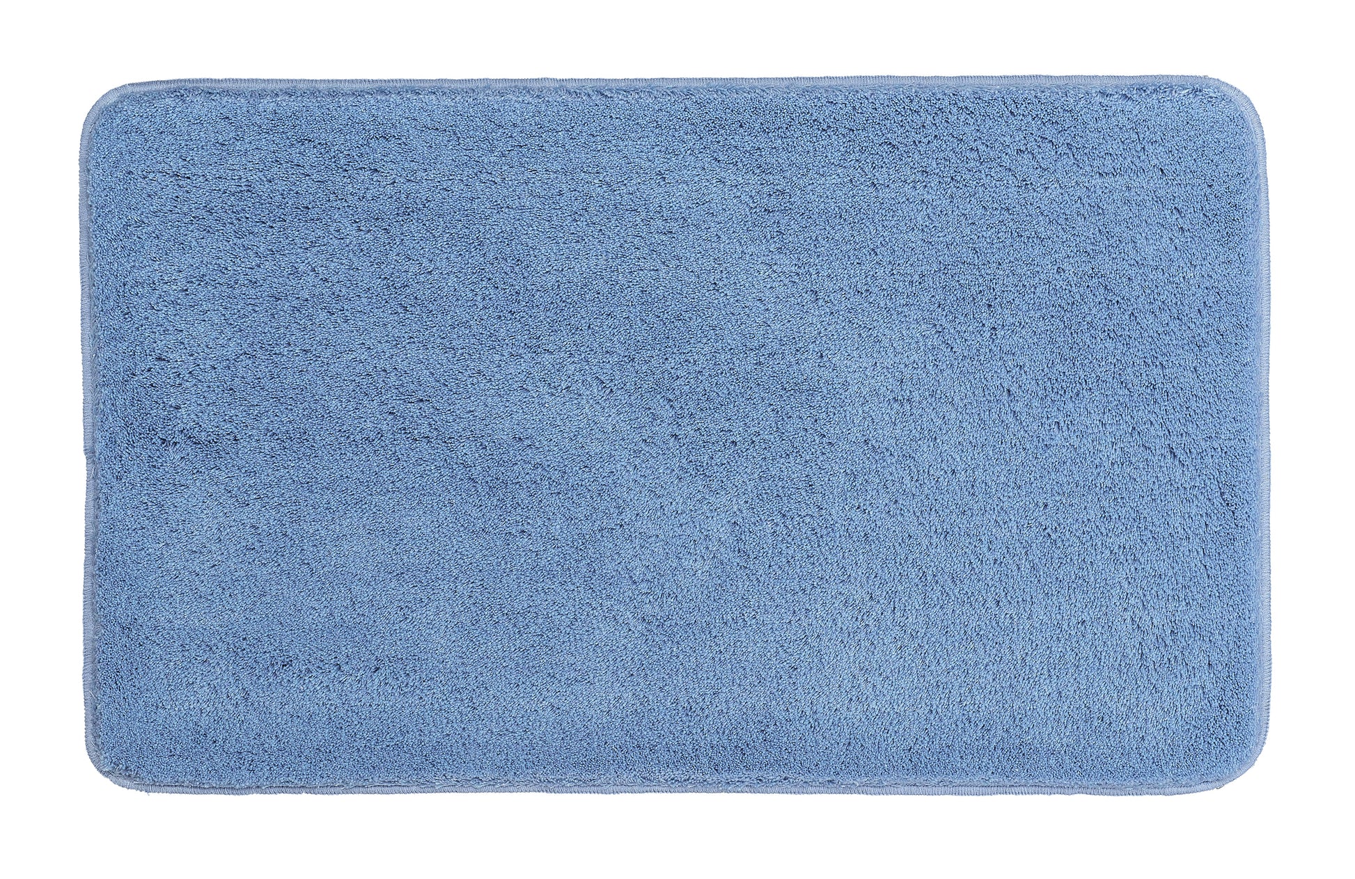 Badteppich RELAX Azur 60 x 100 cm liegt flach mit weicher, blauer Oberfläche.