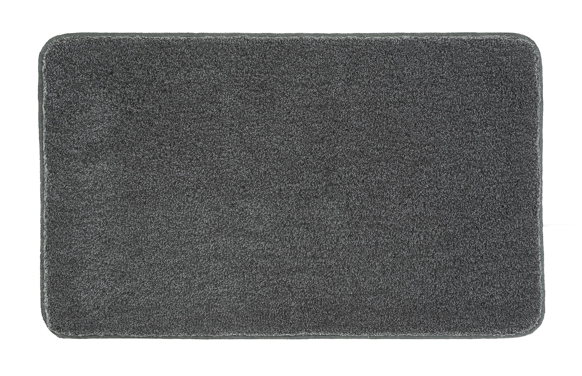 Badteppich RELAX in Anthrazit mit rechteckiger Form in der Größe 60 x 100 cm ist zu sehen.