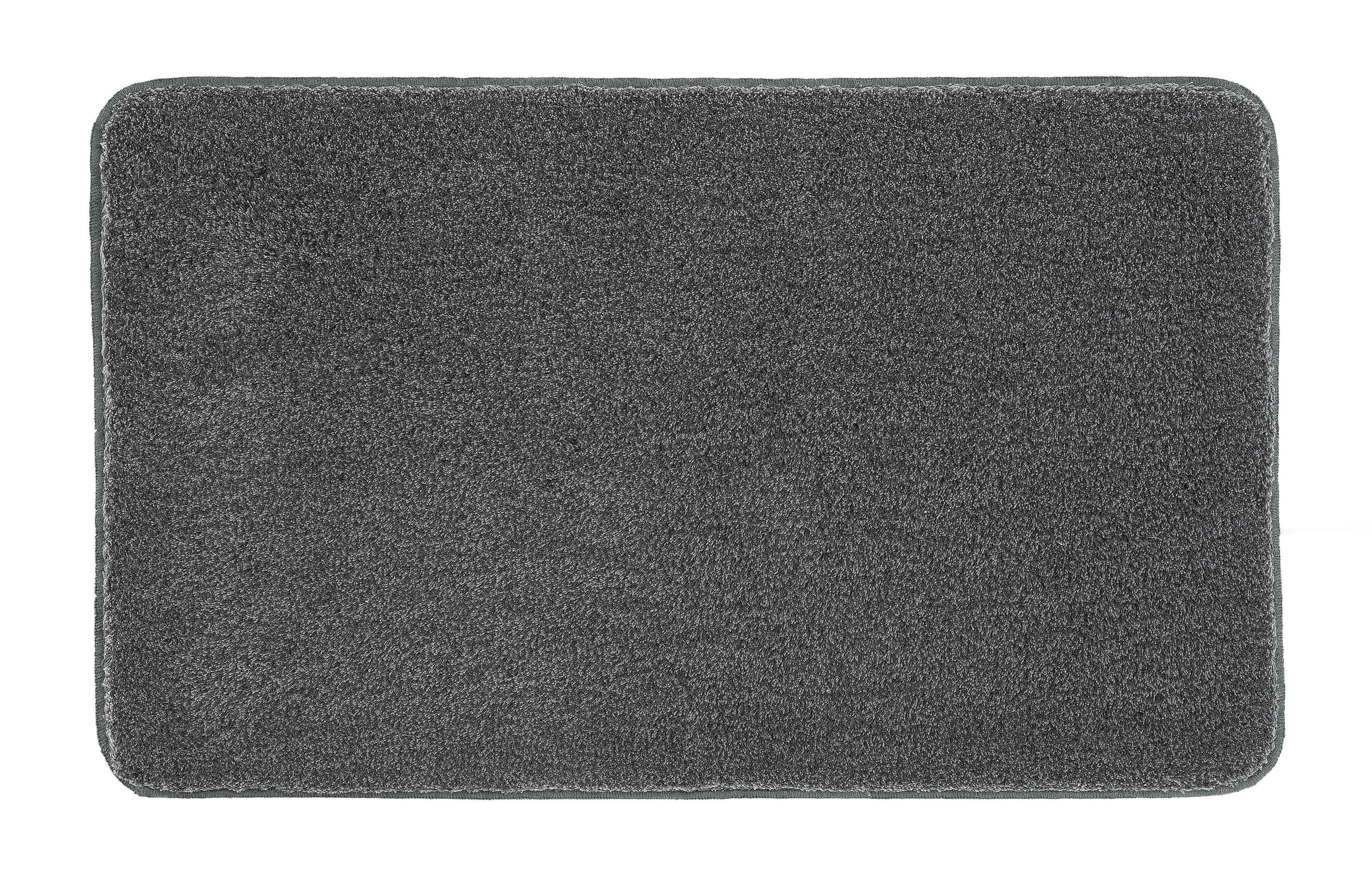 Badteppich RELAX in Anthrazit mit rechteckiger Form in der Größe 60 x 100 cm ist zu sehen.