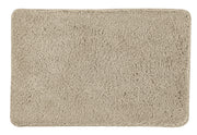 Rechteckige beige Badematte mit dichtem, weichem Hochflor-Teppich