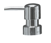 Chromfarbener Seifenspender-Aufsatz mit rundem Kopf und Auslauf