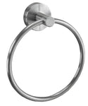 Runder Handtuchring aus gebürstetem Edelstahl zur Wandmontage, rund