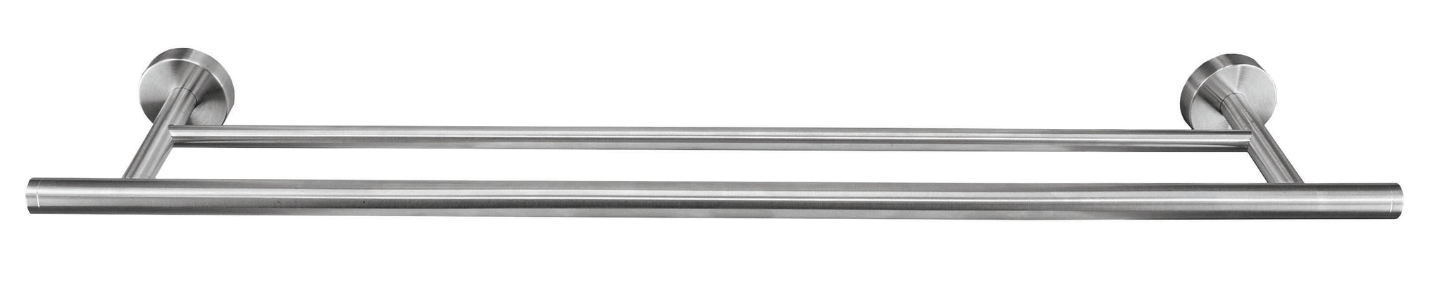 Doppel-Handtuchstange ALLEGRA in Chromfarben vor weißem Hintergrund