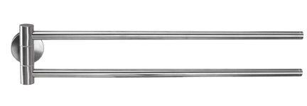 Zweifacher Edelstahl-Handtuchhalter mit schwenkbaren Armen für Handtücher