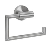 Wandmontierter Toilettenpapierhalter aus gebürstetem Edelstahl in Rundform