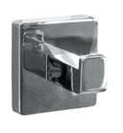 Quadratischer verchromter Wandhaken für Handtücher im Bad aus Metall