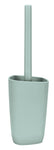 Mintgrüne WC-Bürste mit passendem Halter in matter Kunststoffoptik