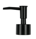 Schwarzer Seifenspender-Aufsatz mit schlichtem, zylindrischem Design