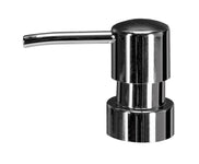 Chromfarbener Seifenspender-Aufsatz mit rundem Pumpkopf und Auslauf