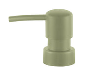 Grüner Seifenspender-Aufsatz aus Kunststoff mit gebogener Tülle