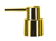 Goldener Seifenspender-Aufsatz aus Metall mit zylindrischem Pumpkopf