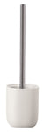 Toilettenbürste mit weißem Becher und langem Stiel aus Edelstahl