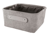 Auf dem Bild ist der platinfarbene Aufbewahrungskorb BEDFORD in Größe M zu sehen.