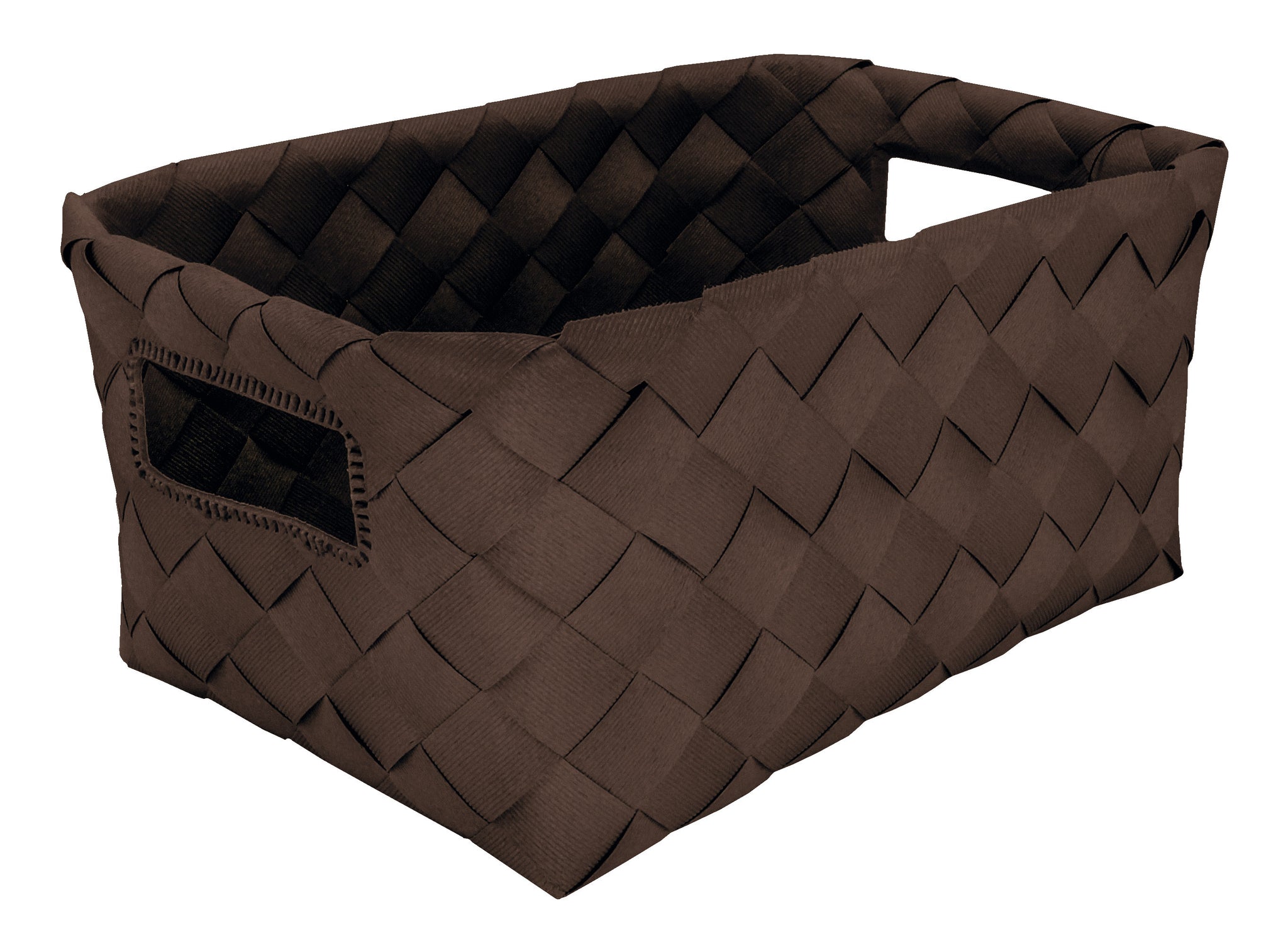 Auf dem Bild ist der Aufbewahrungskorb ASPERA in Nussbraun Größe M zu sehen.