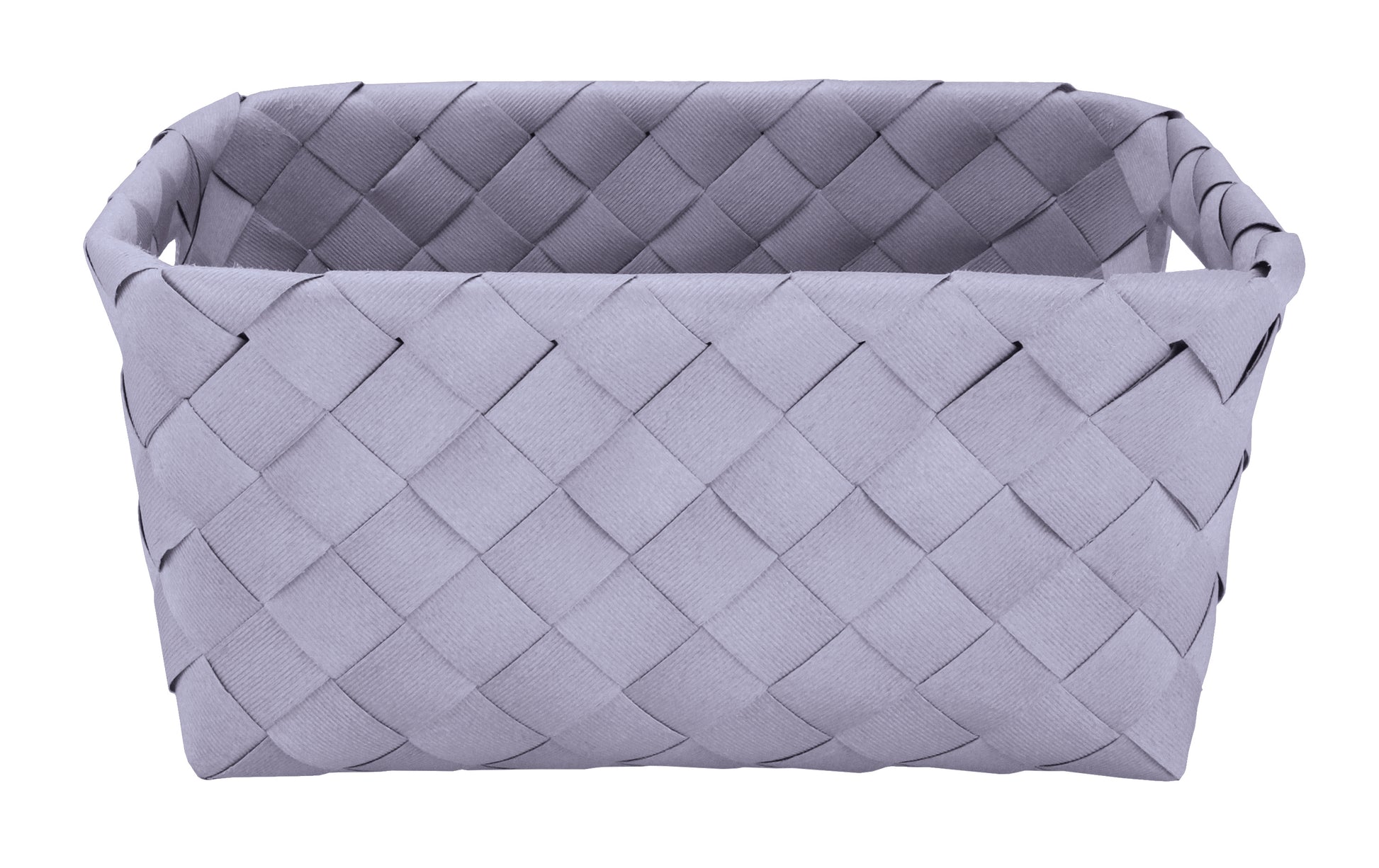 Auf dem Bild ist der Aufbewahrungskorb ASPERA Lavendel M aus Flechtmaterial zu sehen.