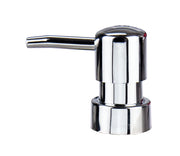 Chromglänzender Seifenspender-Aufsatz mit schlichtem, rundem Design