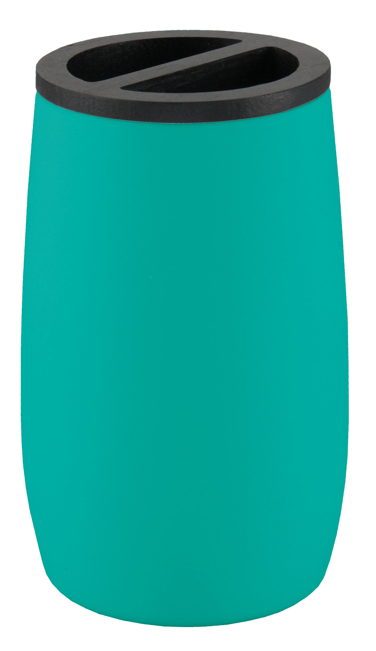 Zahnbürstenhalter DAILY Türkis steht freistehend vor weißem Hintergrund.