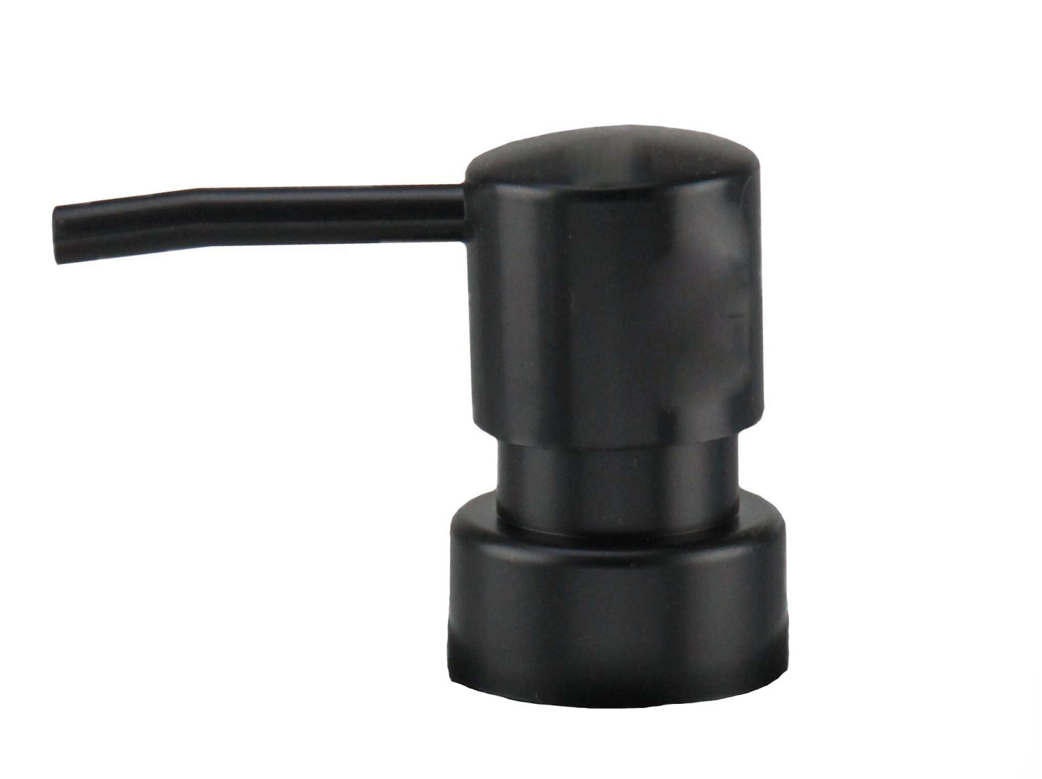 Ersatz-Spenderpumpe DAILY Schwarz aus Kunststoff vor weißem Hintergrund ist abgebildet.