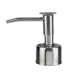 Silberner Seifenspender aus Edelstahl mit langem Auslauf, schlankem Design