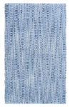Hellblauer rechteckiger Badteppich mit geflochtener Struktur Oberfläche