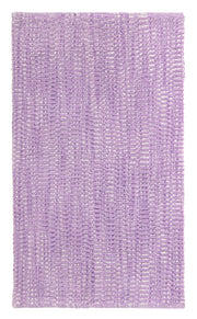 Rechteckiger, fliederfarbener Badteppich mit dichter, gewebter Struktur