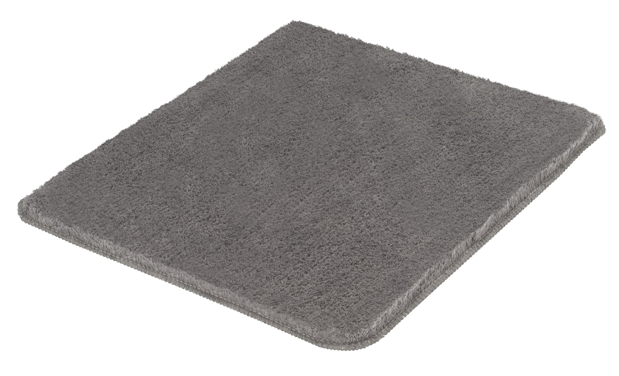 Der Badteppich MARCO in Anthrazit mit 50 x 60 cm liegt rechteckig auf dem Boden.
