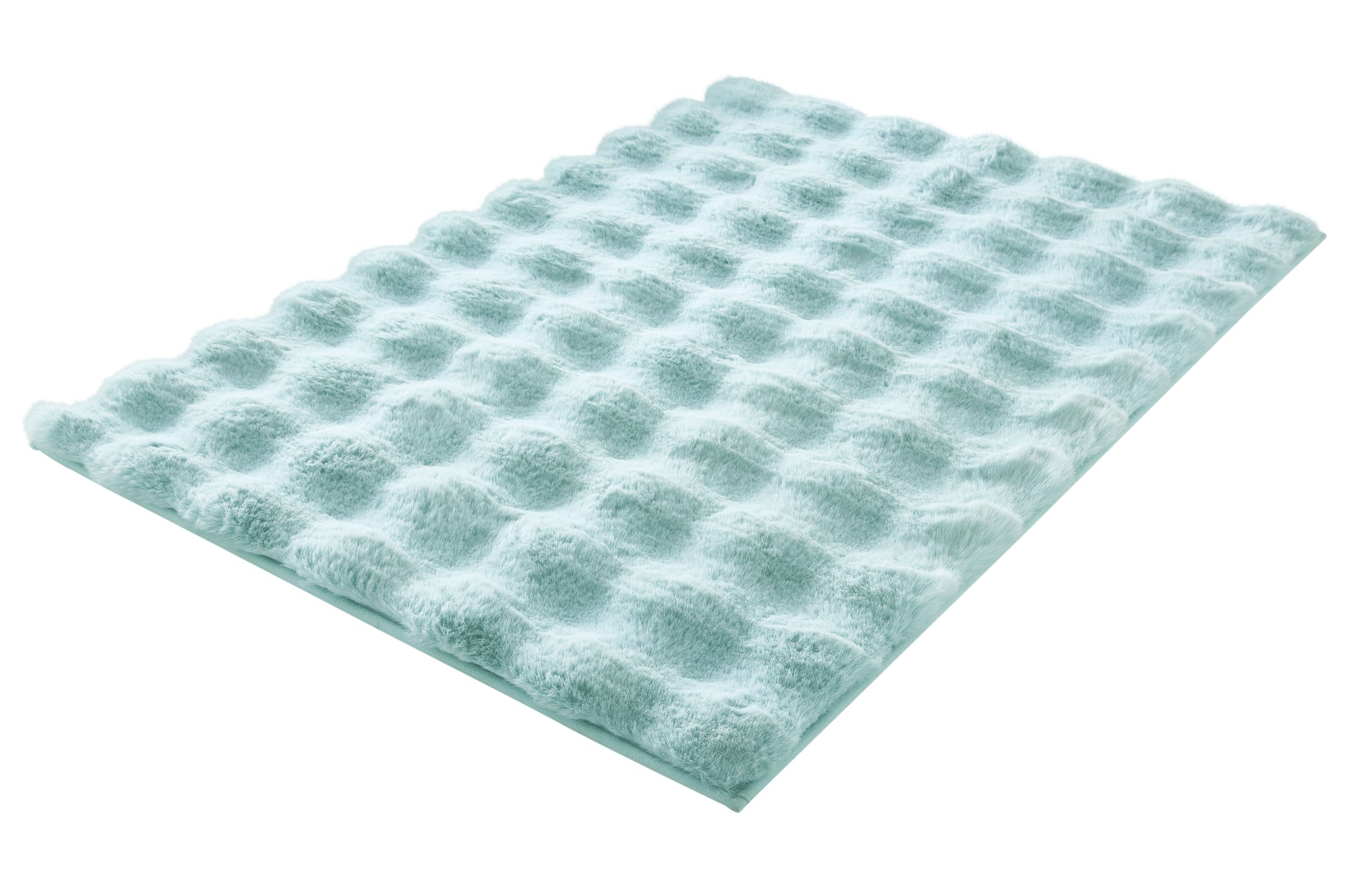 Badteppich CLOUD Opal 70 x 120 cm liegt flach und zeigt seine strukturierte Oberseite.