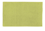 Badteppich CHRISSY Palme 65 x 115 cm liegt rechteckig in hellgrün auf hellem Untergrund.