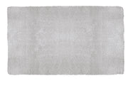 Rechteckiger, hochfloriger Badteppich in hellem Grau, obenansicht