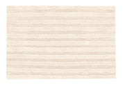 Cremefarbener Badematte mit dezenten, waagerechten Streifen Muster