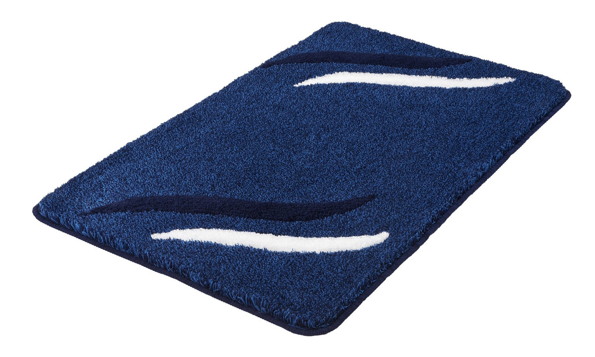 Badteppich FLORENZ Dunkelblau 70 x 120 cm – Kleine Wolke