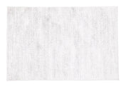 Rechteckige, flauschige Badematte in Uni-Weiß auf hellem Hintergrund