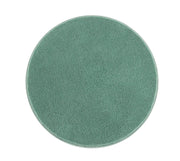 Der runde Badteppich RELAX Maledivia 100 cm liegt freigestellt auf weißem Hintergrund.