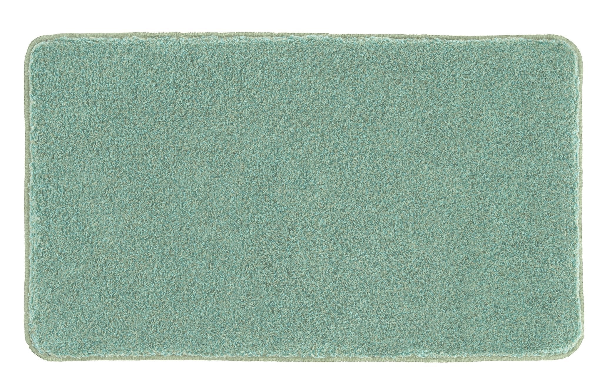 Badteppich RELAX Maledivia 60 x 100 cm in rechteckiger Form und mintgrüner Farbe ist von oben zu sehen.