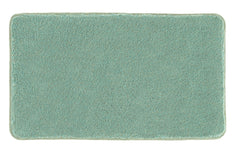 Rechteckige, mintgrüne Badematte mit weicher und dichter Oberfläche