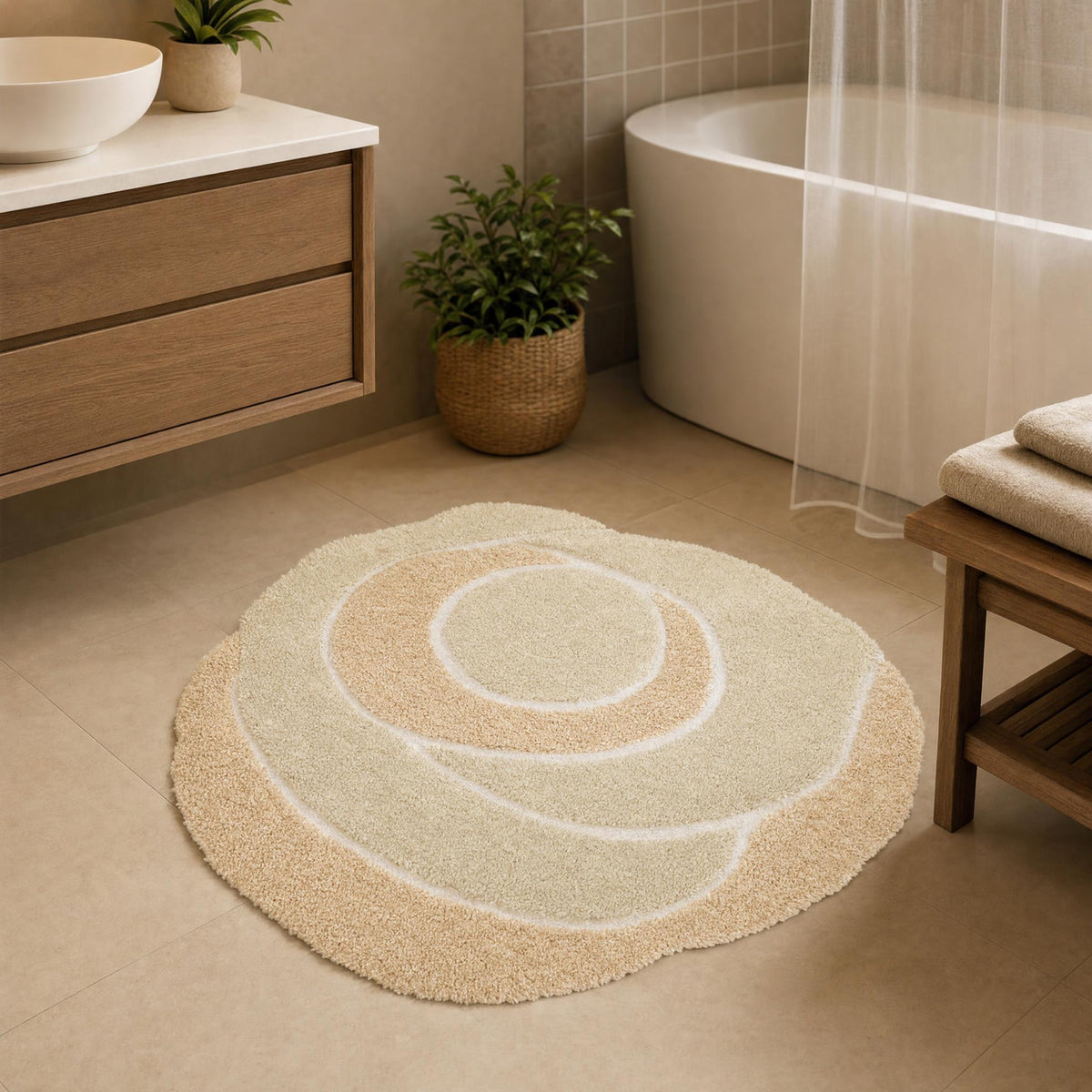 Badteppich ROSE RADIANCE Korn 85 x 90 cm