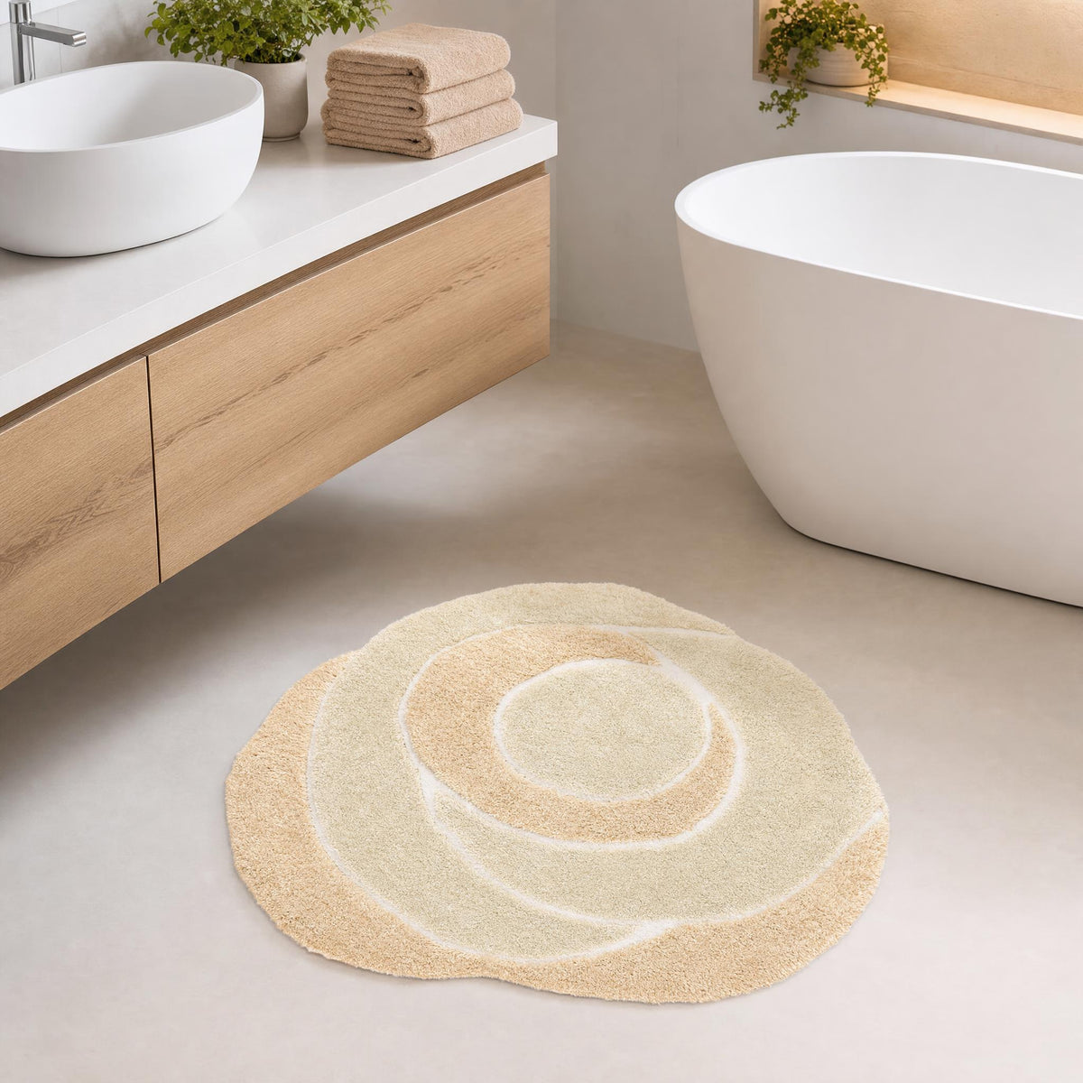 Badteppich ROSE RADIANCE Korn 85 x 90 cm