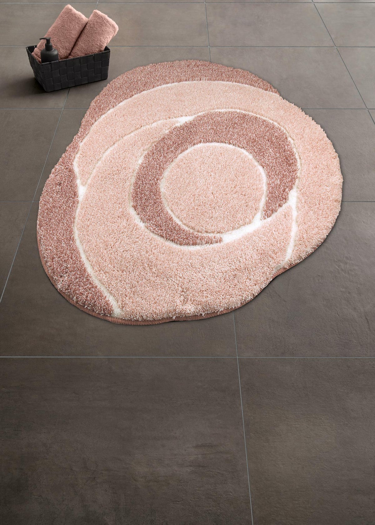 Badteppich ROSE RADIANCE Pastellrose 60 x 64 cm